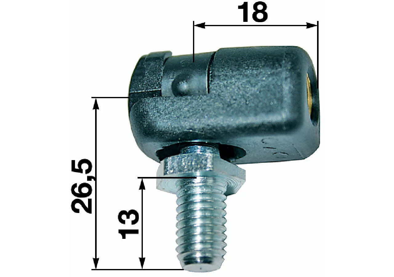 Winkelgelenk PVC Gewinde M8 / M8 GartenShop24 - Hochwertige Gartengeräte