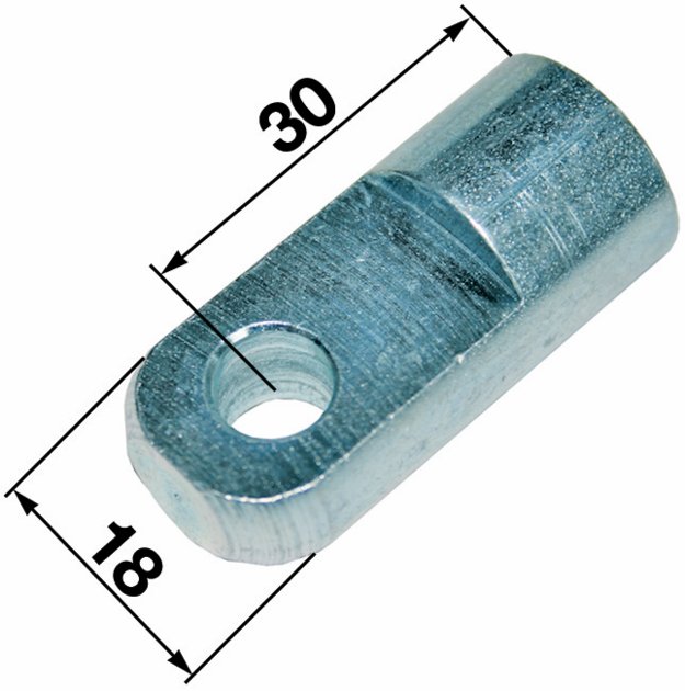 Lasche Loch-ø 8,1 mm, Laschenstärke 10 mm, Gewinde M10 GartenShop24 - Hochwertige Gartengeräte