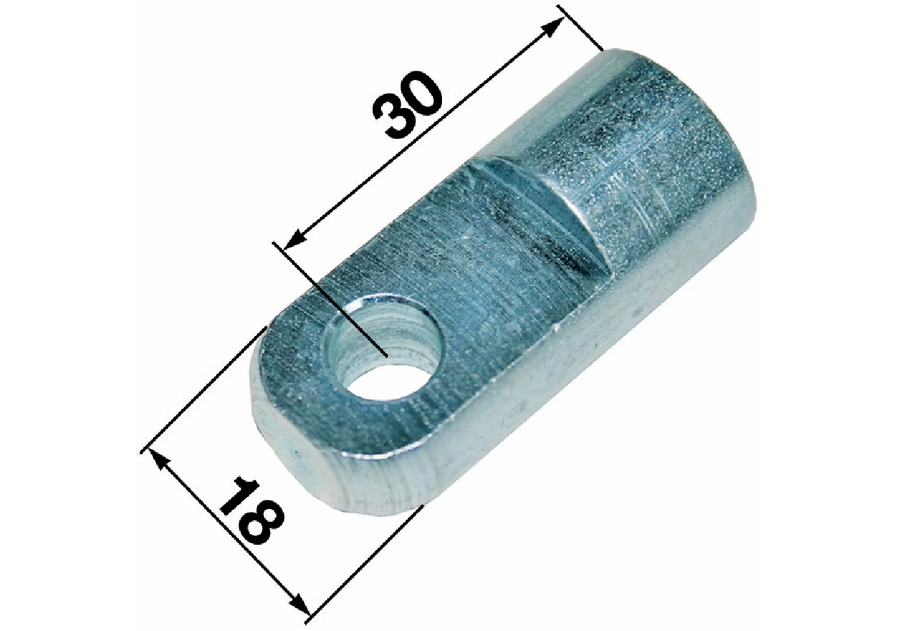 Lasche Loch-ø 8,1 mm, Laschenstärke 10 mm, Gewinde M10 GartenShop24 - Hochwertige Gartengeräte
