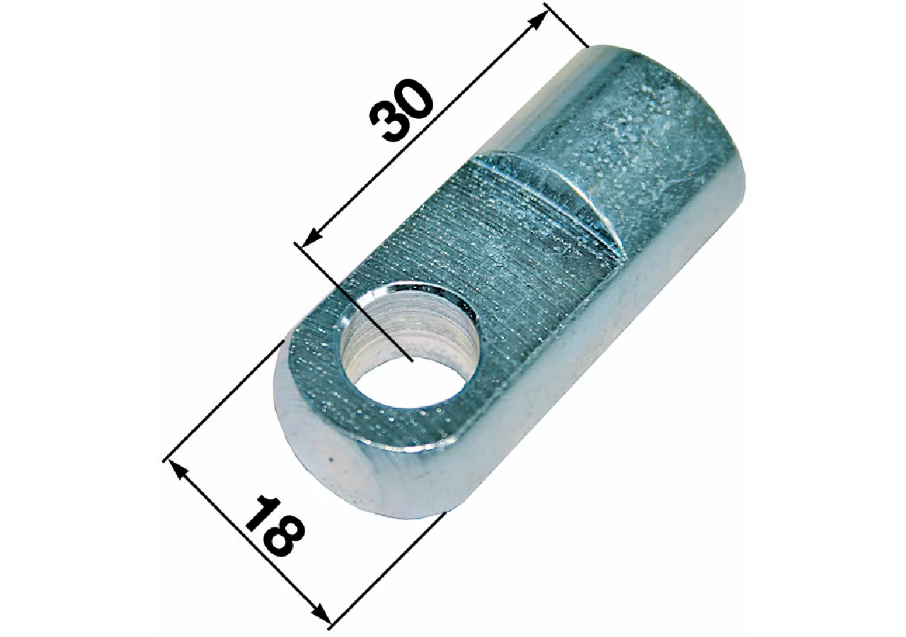 Lasche Loch-ø 10,1 mm, Laschenstärke 10 mm, Gewinde M10 GartenShop24 - Hochwertige Gartengeräte