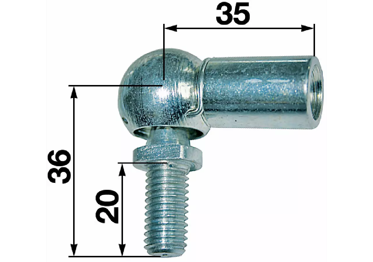 Winkelgelenk Gewinde M10 / M10 GartenShop24 - Hochwertige Gartengeräte