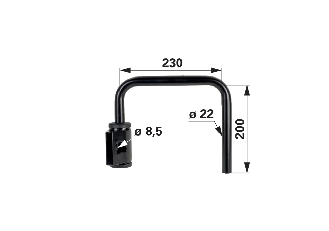 Mekra Spiegelhalter Rechts, Länge 230 mm Mekra