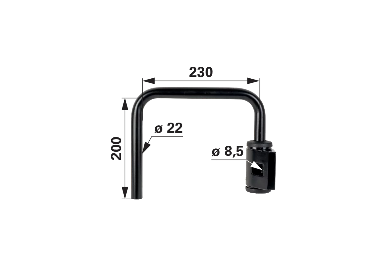 Mekra Spiegelhalter Links, Länge 230 mm Mekra