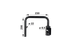 Mekra Spiegelhalter Links, Länge 230 mm Mekra