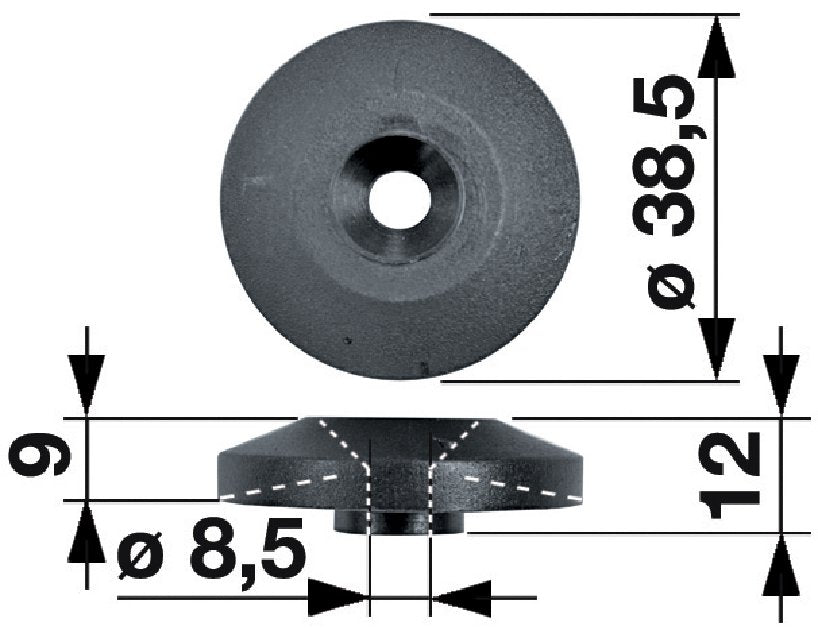 Gewindestütze Außendurchmesser 2 (D2) 13,7 mm GartenShop24 - Hochwertige Gartengeräte