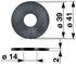 Dichtung PVC – Außendurchmesser 39 mm, Innendurchmesser 14 mm, Stärke 2 mm GartenShop24 - Hochwertige Gartengeräte