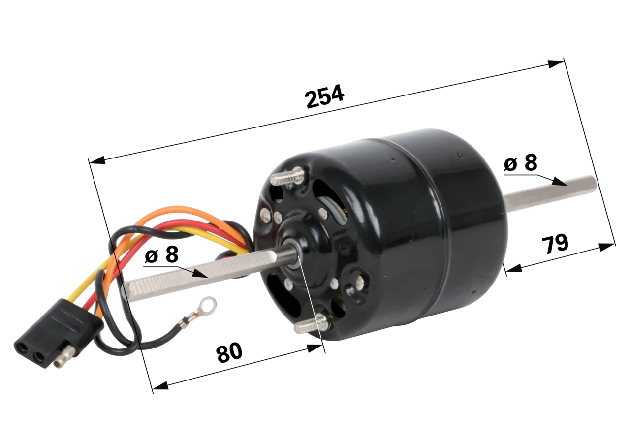 Lüftermotor 12V anstelle von Steyr 1-34-784-004 GartenShop24 - Hochwertige Gartengeräte