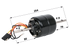 Lüftermotor 12V anstelle von Steyr 1-34-784-004 GartenShop24 - Hochwertige Gartengeräte