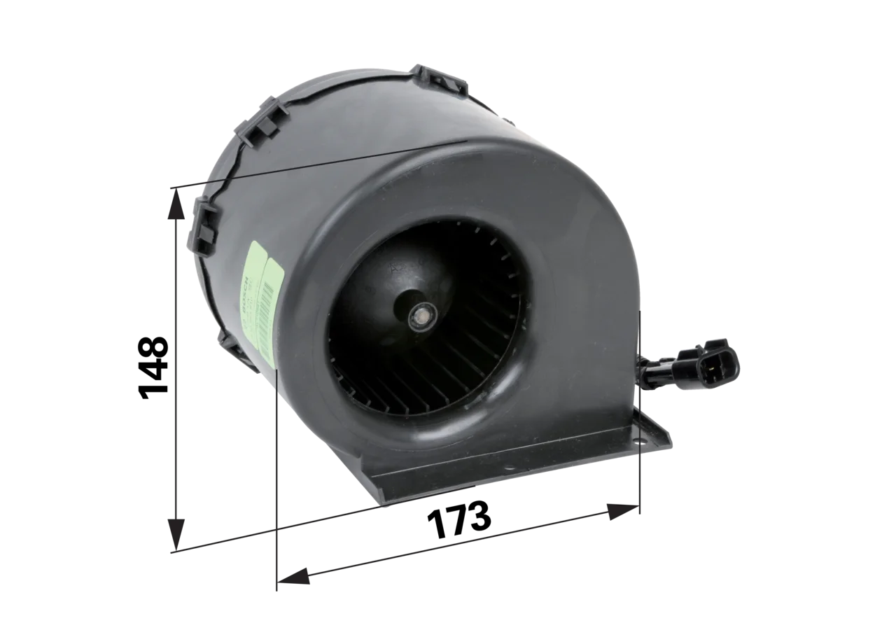 Lüftermotor komplett anstelle von John Deere AL110881 12V, 3510 - 4200 U/min GartenShop24 - Hochwertige Gartengeräte