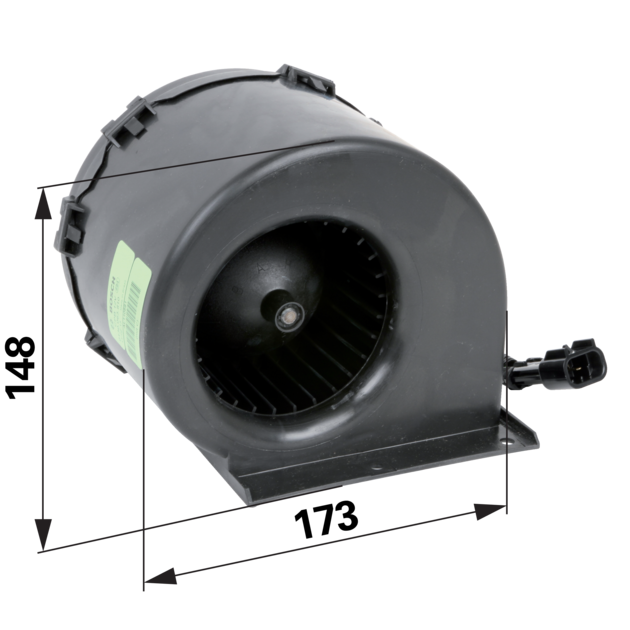 Lüftermotor komplett anstelle von John Deere AL110881 12V, 3510 - 4200 U/min GartenShop24 - Hochwertige Gartengeräte