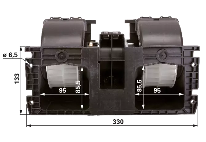 Mahle Lüftermotor anstelle von Fendt G524810130101 Mahle