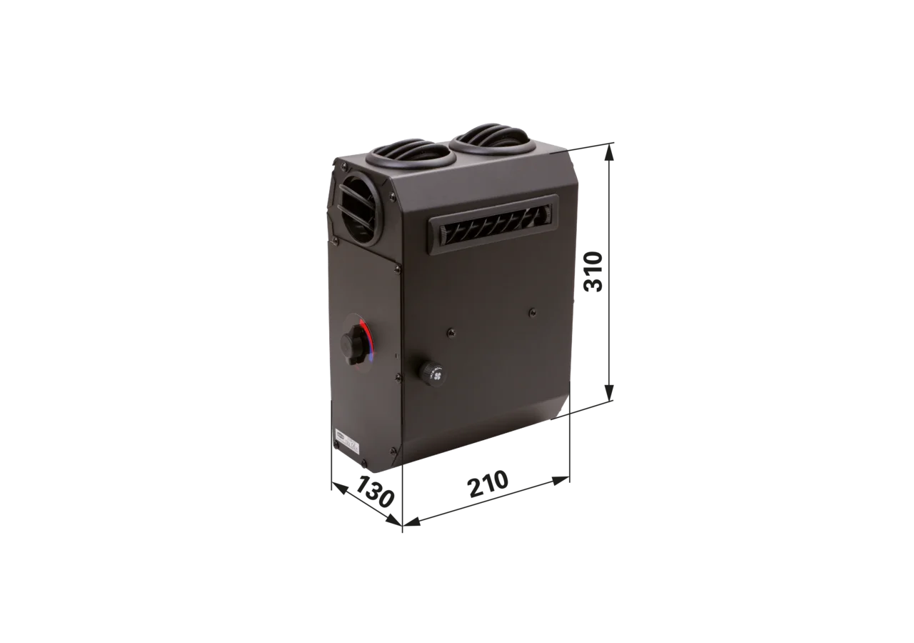 Kabinenheizung 12 V, 230 W – 3 Stufen, Luftstrom 180/288/468 m³/h GartenShop24 - Hochwertige Gartengeräte