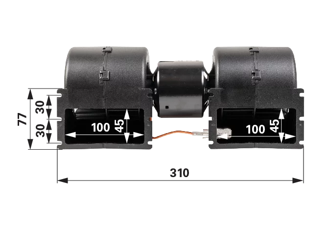 Lüftermotor mit Gehäuse 12 V anstelle von Fendt G210812140300 GartenShop24 - Hochwertige Gartengeräte