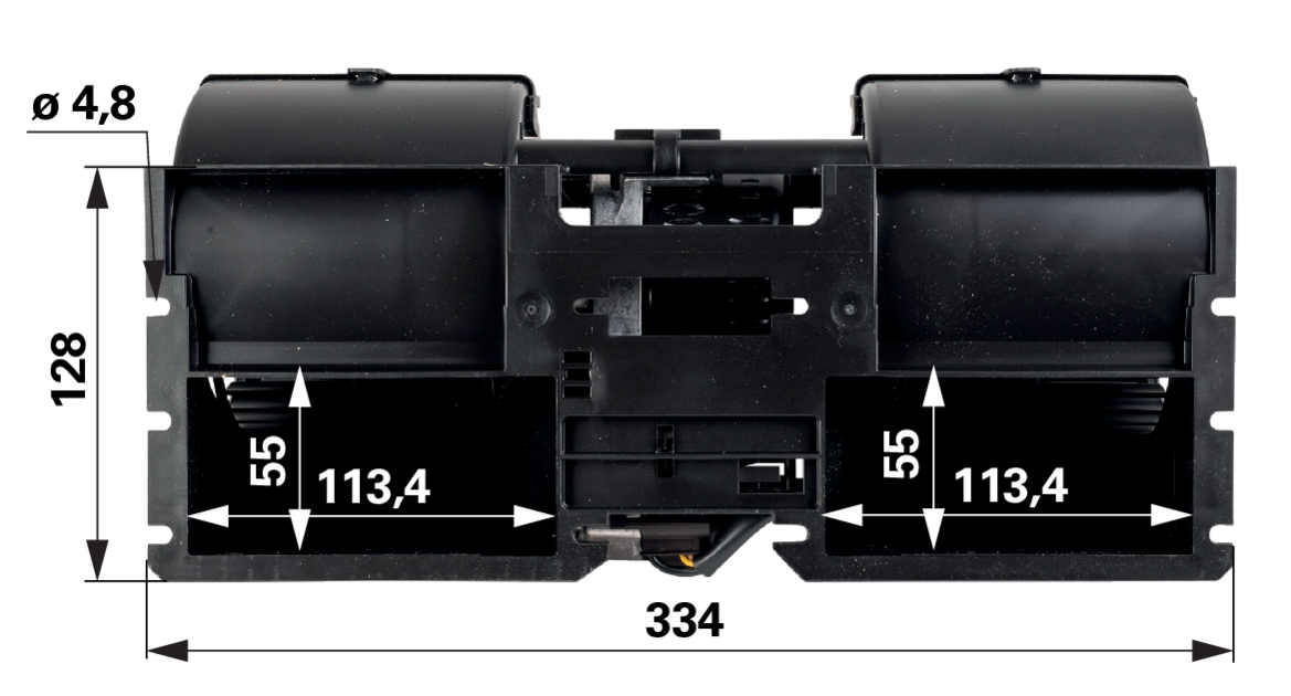 Lüftermotor mit Gehäuse 12 V anstelle von Fendt G930810140023 GartenShop24 - Hochwertige Gartengeräte