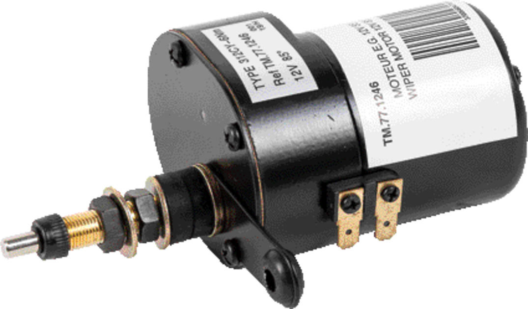 Scheibenwischermotor 12 V mit Schalter, Drehwinkel 85°, Achslänge 61 mm GartenShop24 - Hochwertige Gartengeräte