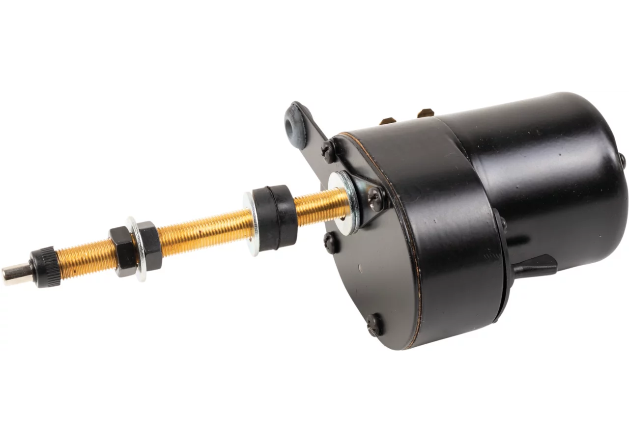 Scheibenwischermotor 12 V mit Schalter, Drehwinkel 115°, Achslänge 110 mm GartenShop24 - Hochwertige Gartengeräte
