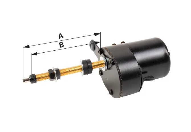 Scheibenwischermotor 12 V mit Schalter, Drehwinkel 135°, Achslänge 61 mm GartenShop24 - Hochwertige Gartengeräte