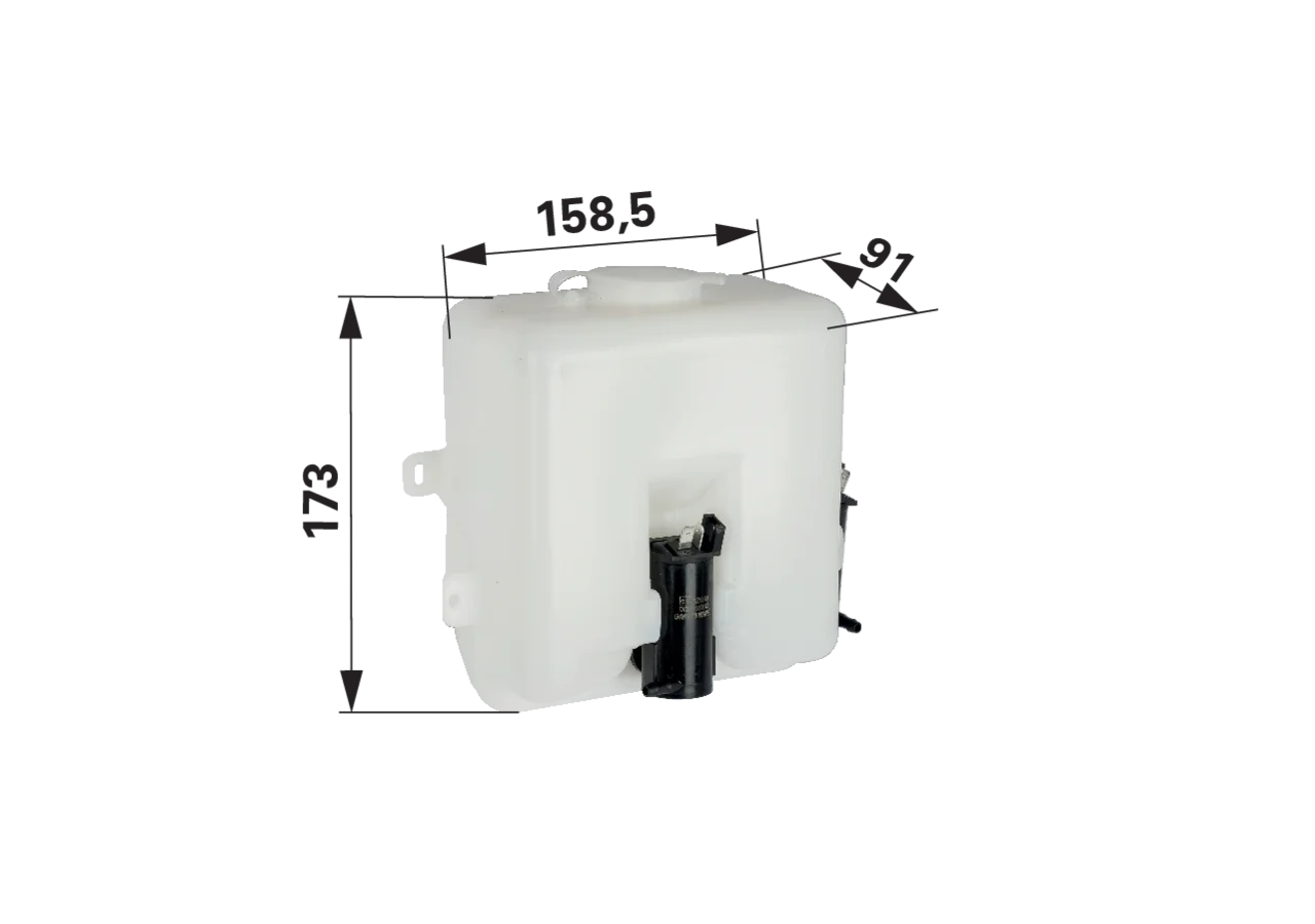 Scheibenwaschanlage 24 V, 2,2 Liter mit 2 Pumpen GartenShop24