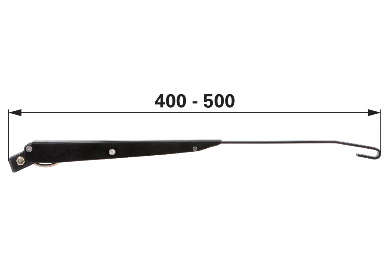 Wischerarm Hakenbefestigung, Aufnahme zylindrisch, M6 Länge (L) max. 500 mm GartenShop24 - Hochwertige Gartengeräte