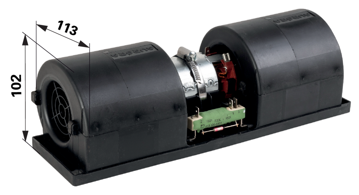 Lindner Lüftermotor komplett mit Gehäuse 12 V anstelle von 3204689 GartenShop24 - Hochwertige Gartengeräte