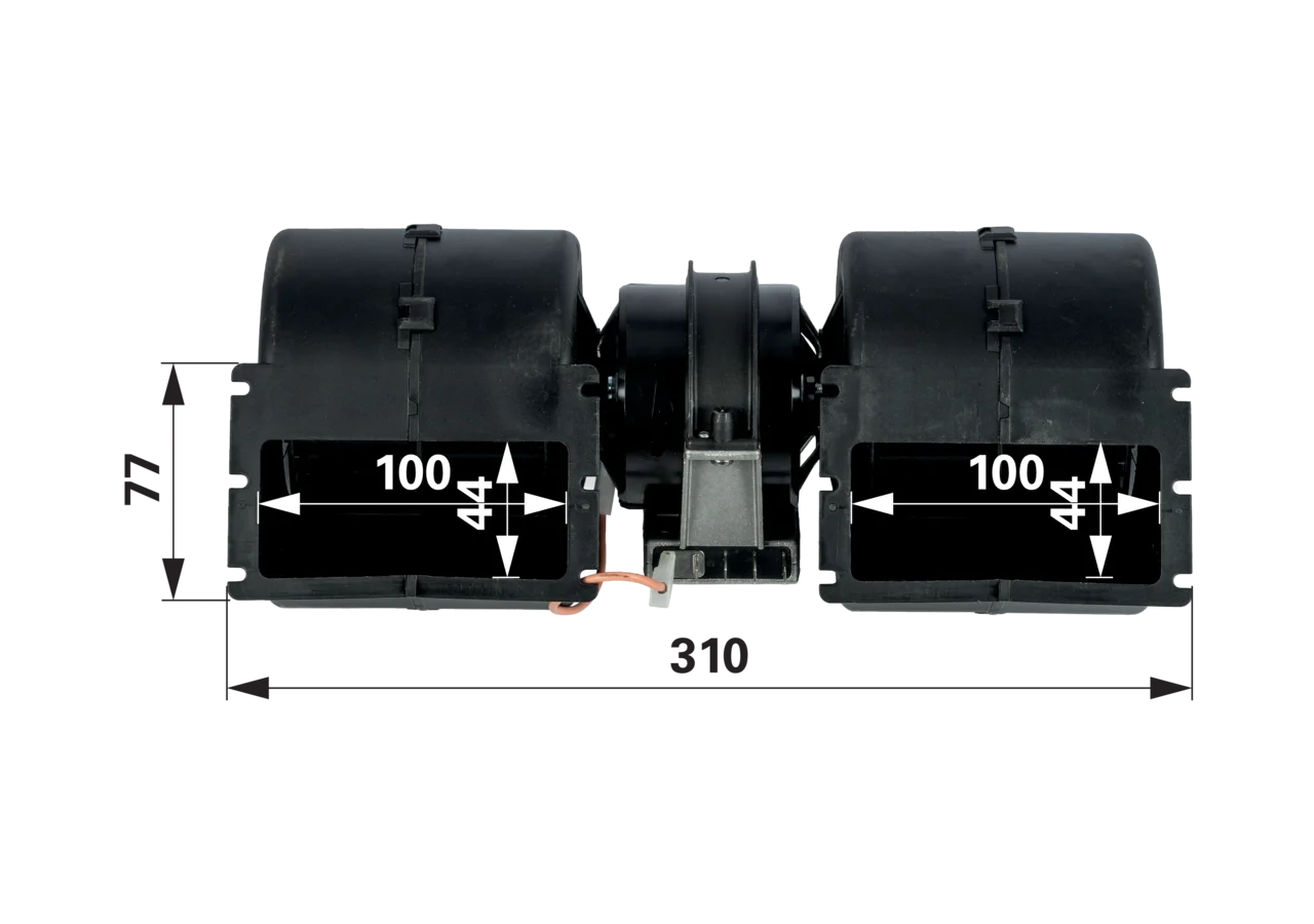 Lüftermotor komplett, 12 V Lindner 3210058 GartenShop24