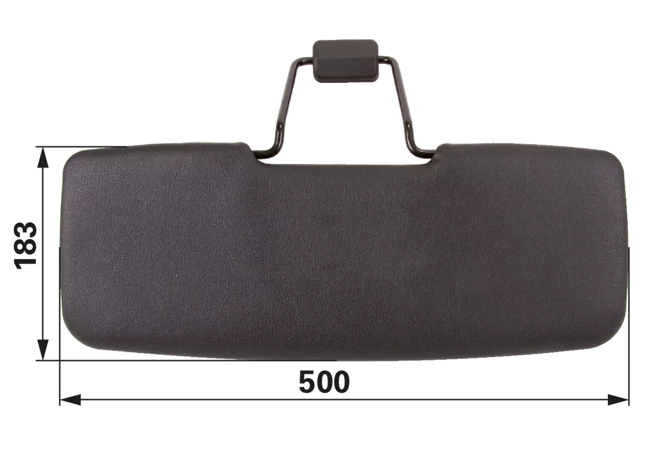 Sonnenblende 500 x 183 mm schwarz GartenShop24 - Hochwertige Gartengeräte