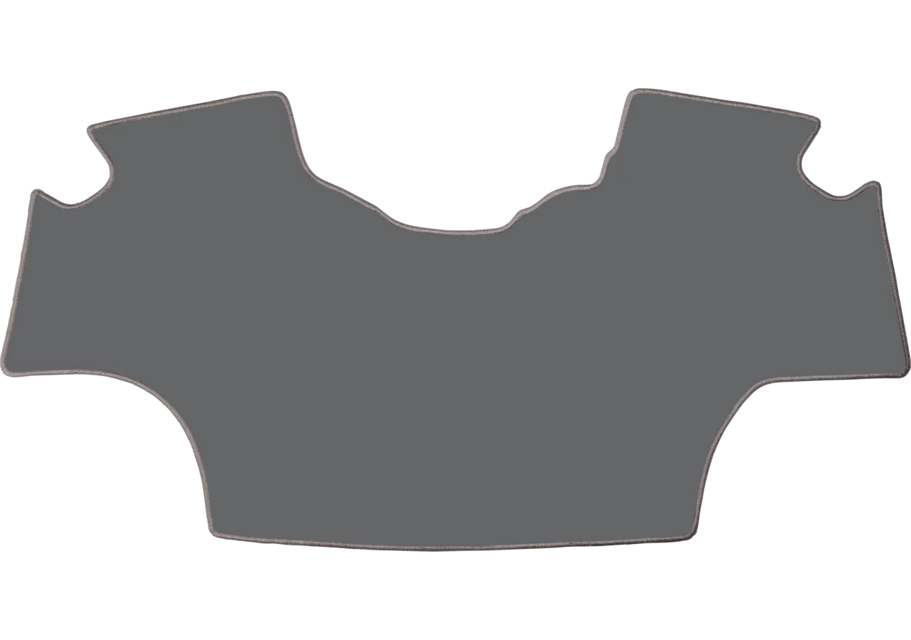 Bodenmatte Velour anthrazit, Ränder gekettelt, passend für Claas GartenShop24