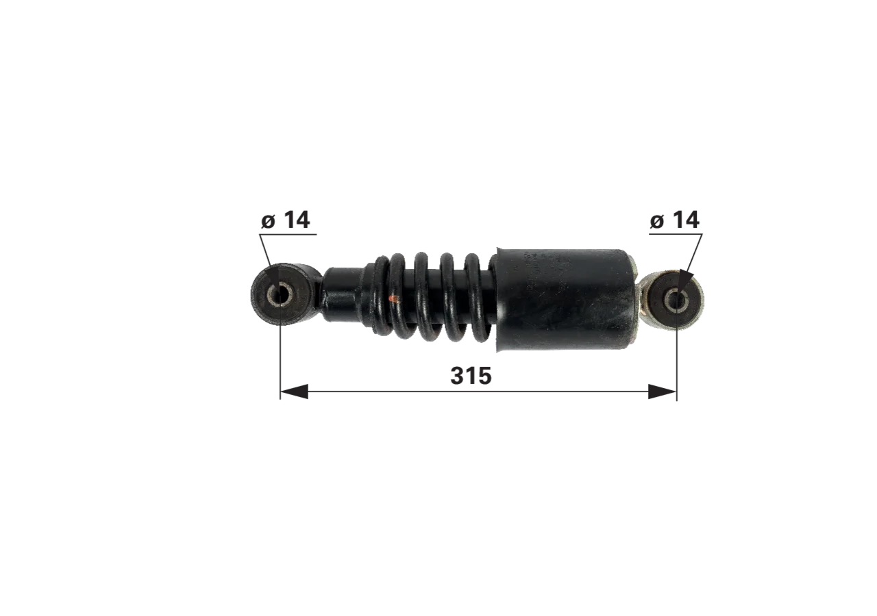 Sachs Stoßdämpfer anstelle von Deutz-Fahr 0.040.0862.4 Sachs