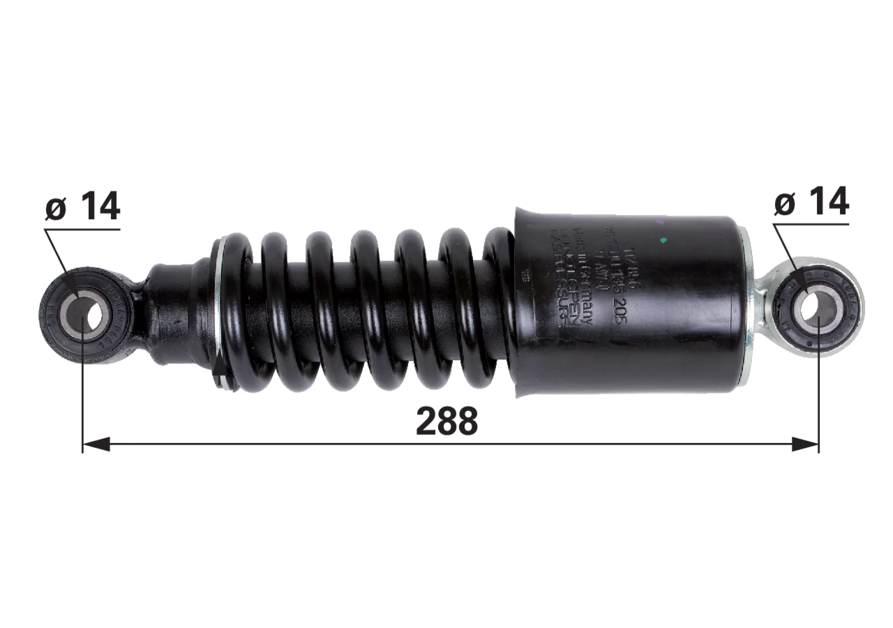 Sachs Stoßdämpfer anstelle von Deutz-Fahr 04426628 Sachs