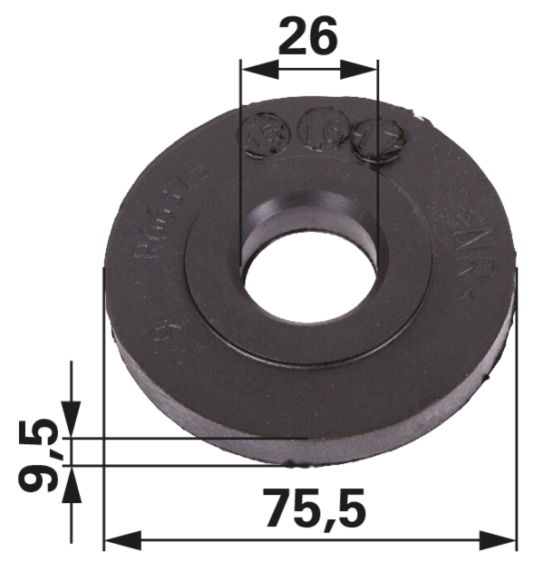 Gummilager anstelle von John Deere R65719 GartenShop24 - Hochwertige Gartengeräte