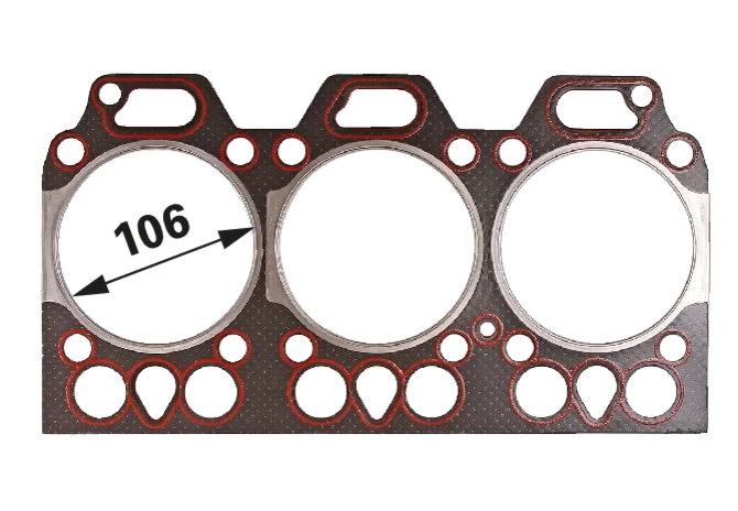 Zylinderkopfdichtung Tropfenform Bohrung 106 mm anstelle von Steyr 130800040700 GartenShop24 - Hochwertige Gartengeräte