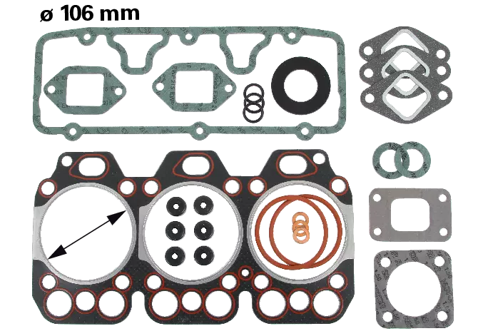 Zylinderkopfdichtsatz Durchmesser 106 mm passend zu Steyr Motor anstelle von Steyr 131100010701 GartenShop24 - Hochwertige Gartengeräte