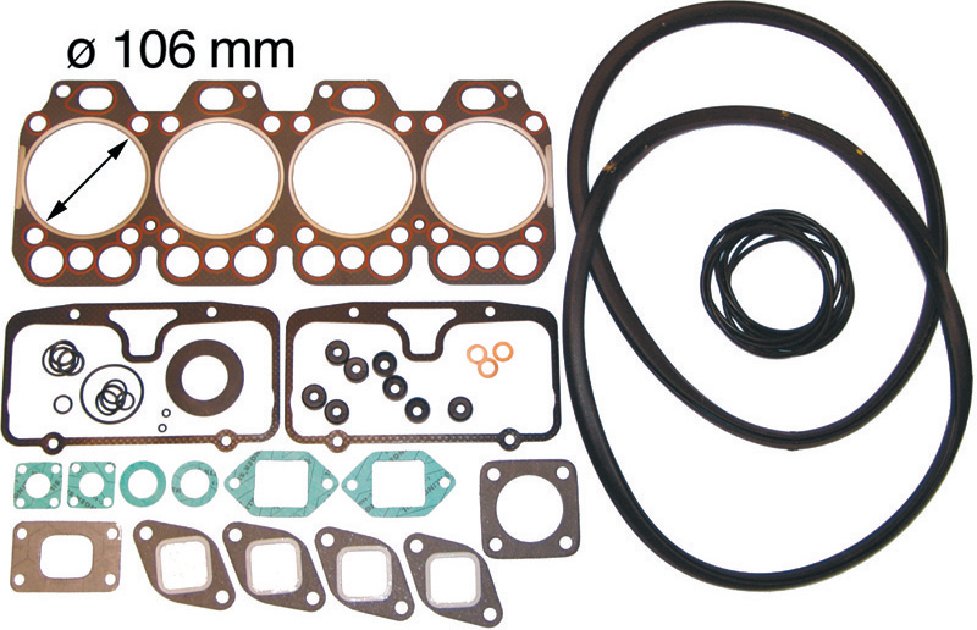 Motordichtsatz Durchmesser 106 mm passend für Steyr WD 411.41, 42, 43, 44, 45, 46 anstelle von Steyr 141100010707 GartenShop24 - Hochwertige Gartengeräte
