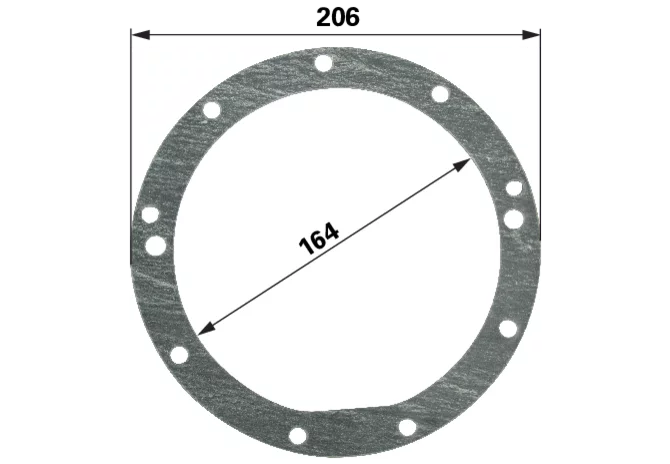 Dichtring für Wellendichtringgehäuse hinten – passend für Wellendichtringgehäuse hinten anstelle von Massey Ferguson 3641894M1 GartenShop24 - Hochwertige Gartengeräte
