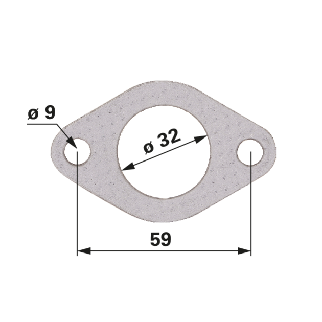 Auspuffkrümmerdichtung passend für Perkins 36833167 GartenShop24 - Hochwertige Gartengeräte