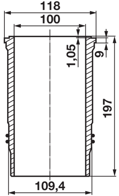 Kolbenschmidt Kolbenbuchsensatz Kolbenbolzen 35 x 83 mm passend zu Steyr WD308/308.85/408 Kolbenschmidt