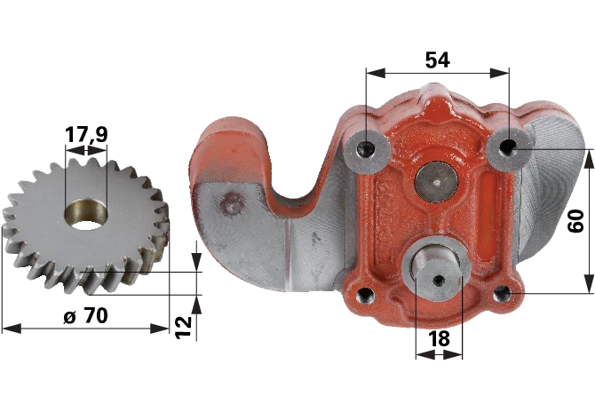 Motorölpumpe anstelle von Steyr 1406A070601 GartenShop24 - Hochwertige Gartengeräte