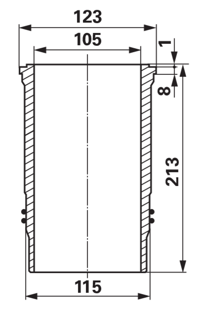 Kolbenbuchsensatz MWM-Saugmotor D226-B3, D226-B4, D226-B6 GartenShop24 - Hochwertige Gartengeräte