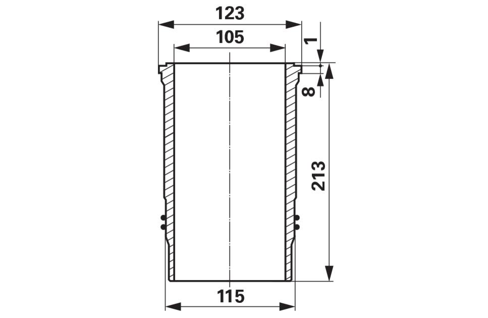 Kolbenschmidt Kolbenbuchsensatz Kolbenbolzen 35 x 88 mm – nur für Turbomotoren passend zu MWM Turbo Motor Kolbenschmidt