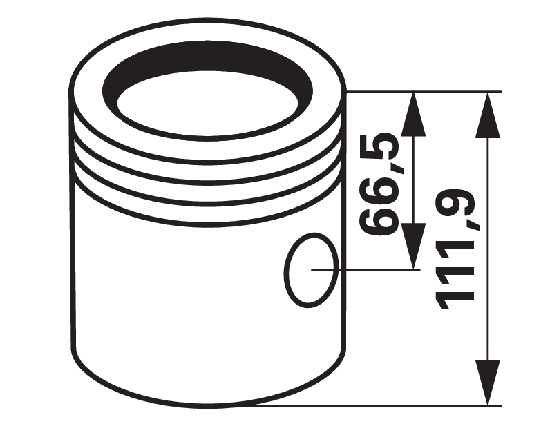 Kolbenbuchsensatz Kolbenbolzen 41 x 84 mm, 3 Ringe, Ø 106,5 mm passend für John Deere 1950-4050 GartenShop24 - Hochwertige Gartengeräte