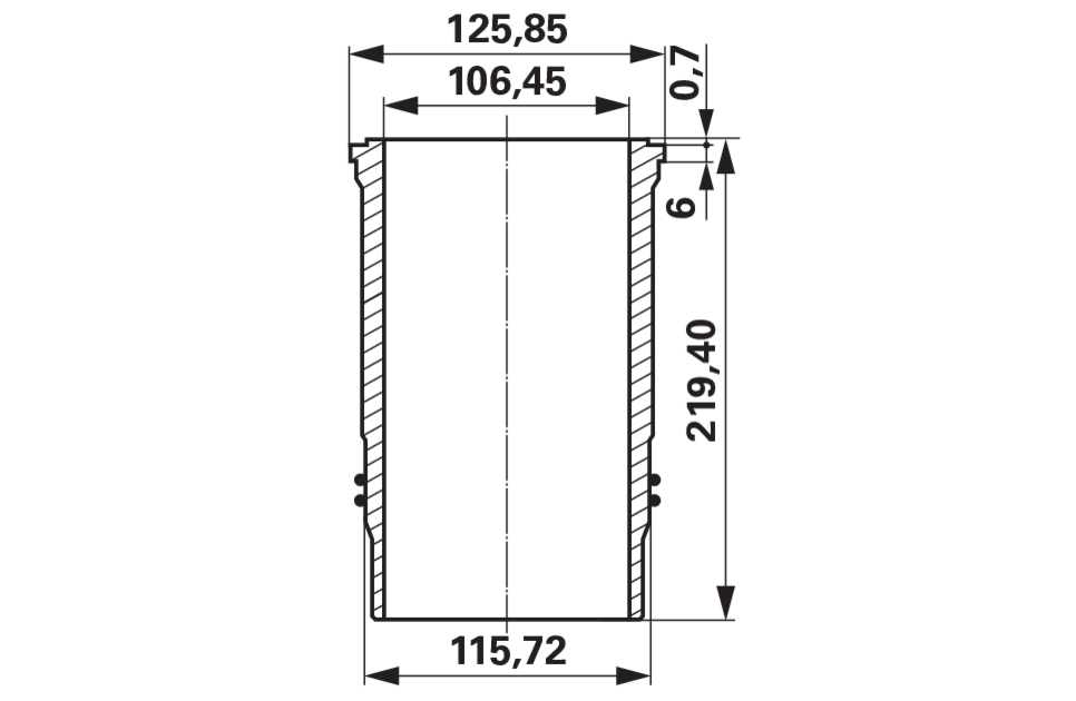 Kolbenbuchsensatz Kolbenbolzen 41,35 x 84,4 mm 3 Ringe Ø 106,5 mm passend für John Deere 6400-7600 GartenShop24 - Hochwertige Gartengeräte