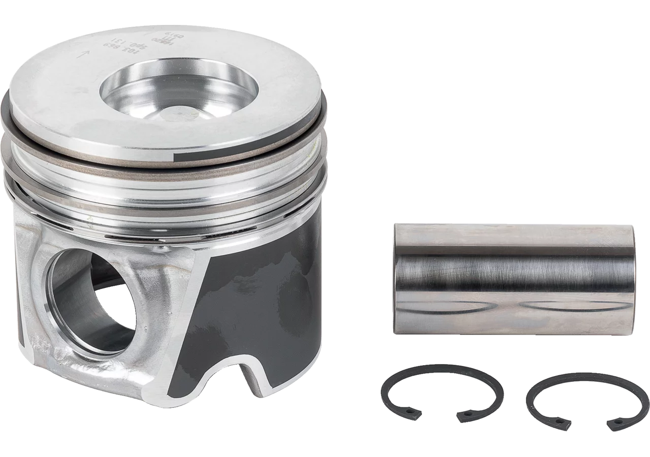 Mahle Kolben mit Ring, Kolbenbolzen 3 Ringe 3/2,38/4 mm, 38 x 82 mm, anstelle CNH 8094740 Mahle