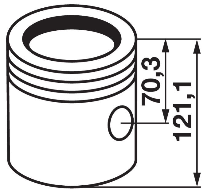 Kolbenbuchsensatz Kolbenbolzen 34,93 x 84,0 mm Brennraum ø 61 mm passend für Perkins-Motor AD4.236 GartenShop24 - Hochwertige Gartengeräte
