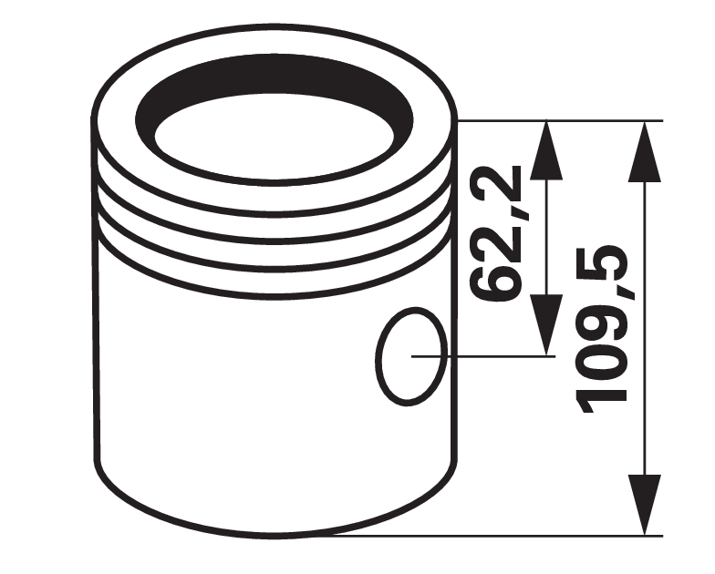 Kolben ohne Kolbenringe anstelle von Perkins 89214 GartenShop24 - Hochwertige Gartengeräte