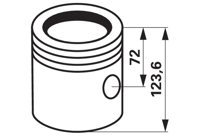 Kolbenschmidt Kolbenbuchsensatz Kolbenbolzen 40 x 80 mm Bund Ø 120 mm passend zu Deutz Motor BFL913 Kolbenschmidt