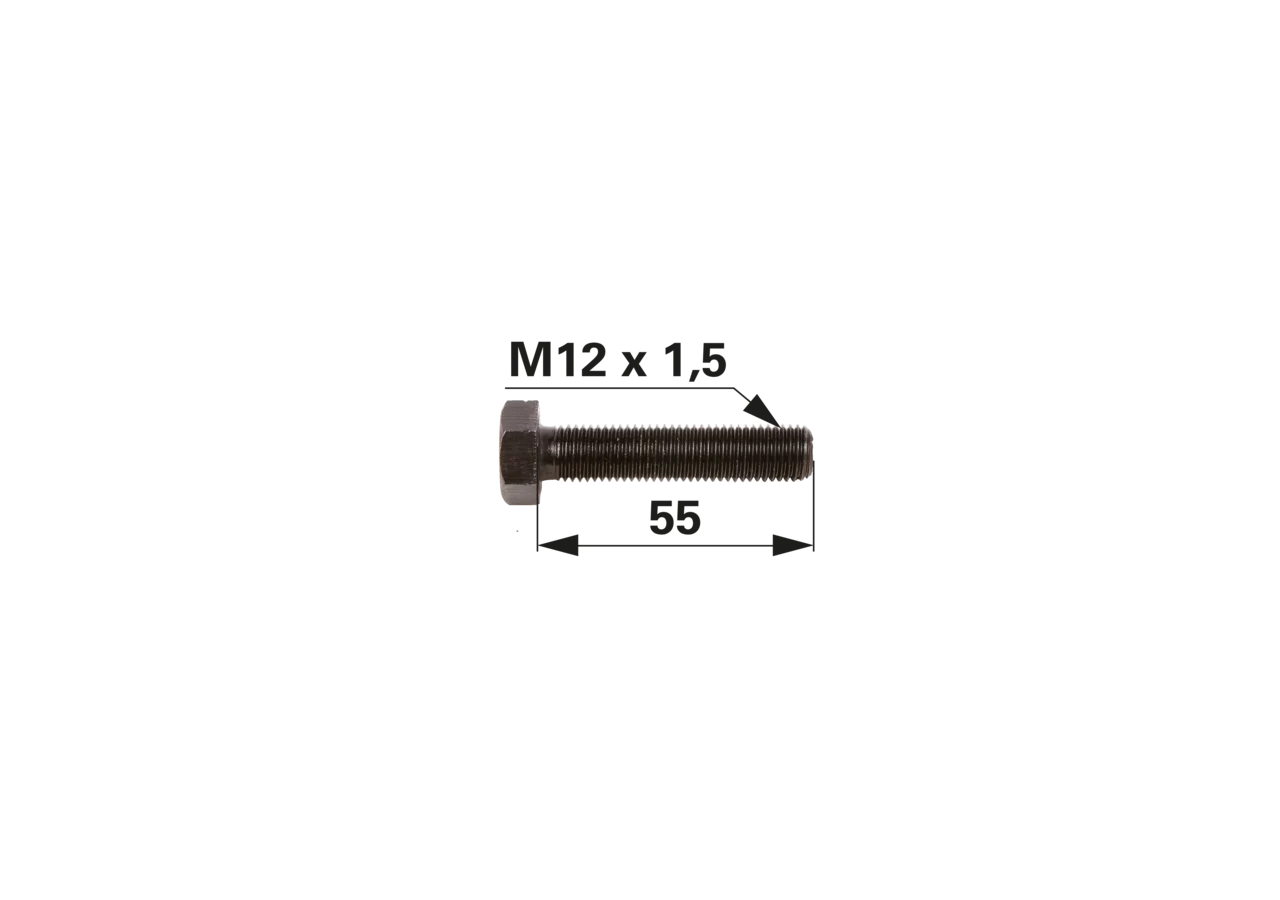 Pleuelschraube 12 x 55 mm Schlüsselweite 19 mm anstelle von Deutz-Fahr 02235520 GartenShop24 - Hochwertige Gartengeräte