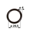 O-Ring Saugrohr anstelle von Deutz-Fahr 01153874 GartenShop24 - Hochwertige Gartengeräte