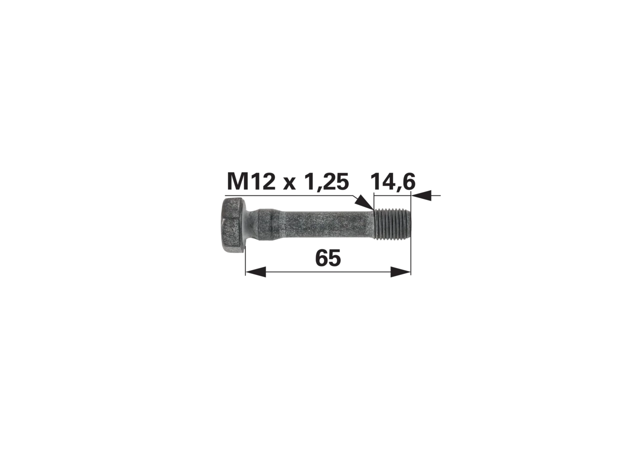 Pleuelschraube passend für Same 12 x 65 x 1,25 mm GartenShop24 - Hochwertige Gartengeräte
