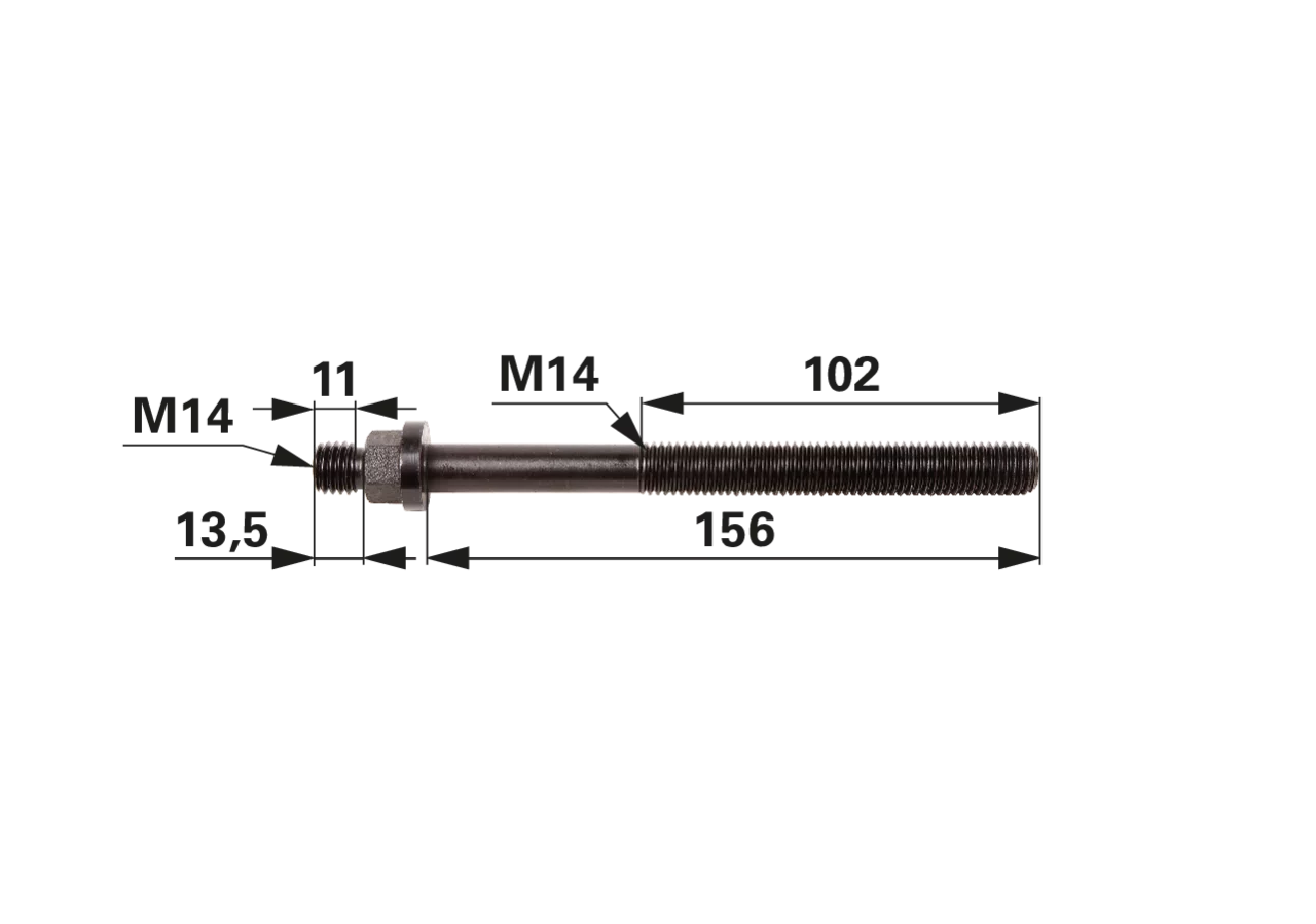 Zylinderkopfschraube M14 passend für MWM-Motor GartenShop24 - Hochwertige Gartengeräte