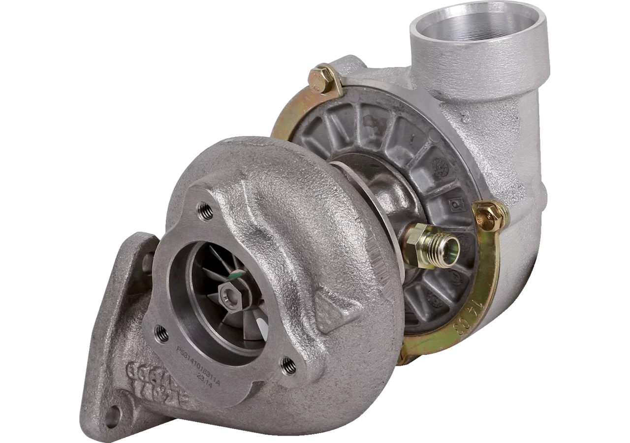 BorgWarner Turbolader anstelle von Steyr 131185110115 Ansaugseite Schlauchanschluss Ø 48 mm BorgWarner